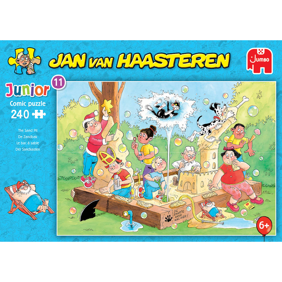 Jumbo Jan van Haasteren Junior puzzel De zandbak - 240 stukjes