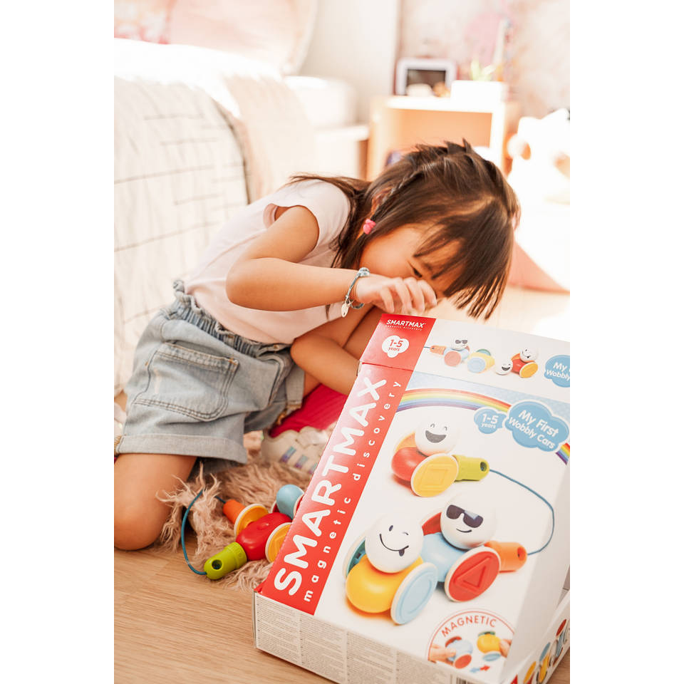 SmartMax My First Wobbly Cars STEM Toy - Magnetic Building Set For Toddlers Ages 1-5 - View #4