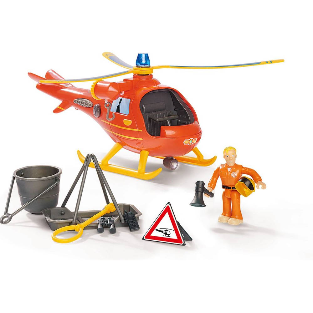 Brandweerman Wallaby helikopter speelfiguur Tom Thomas