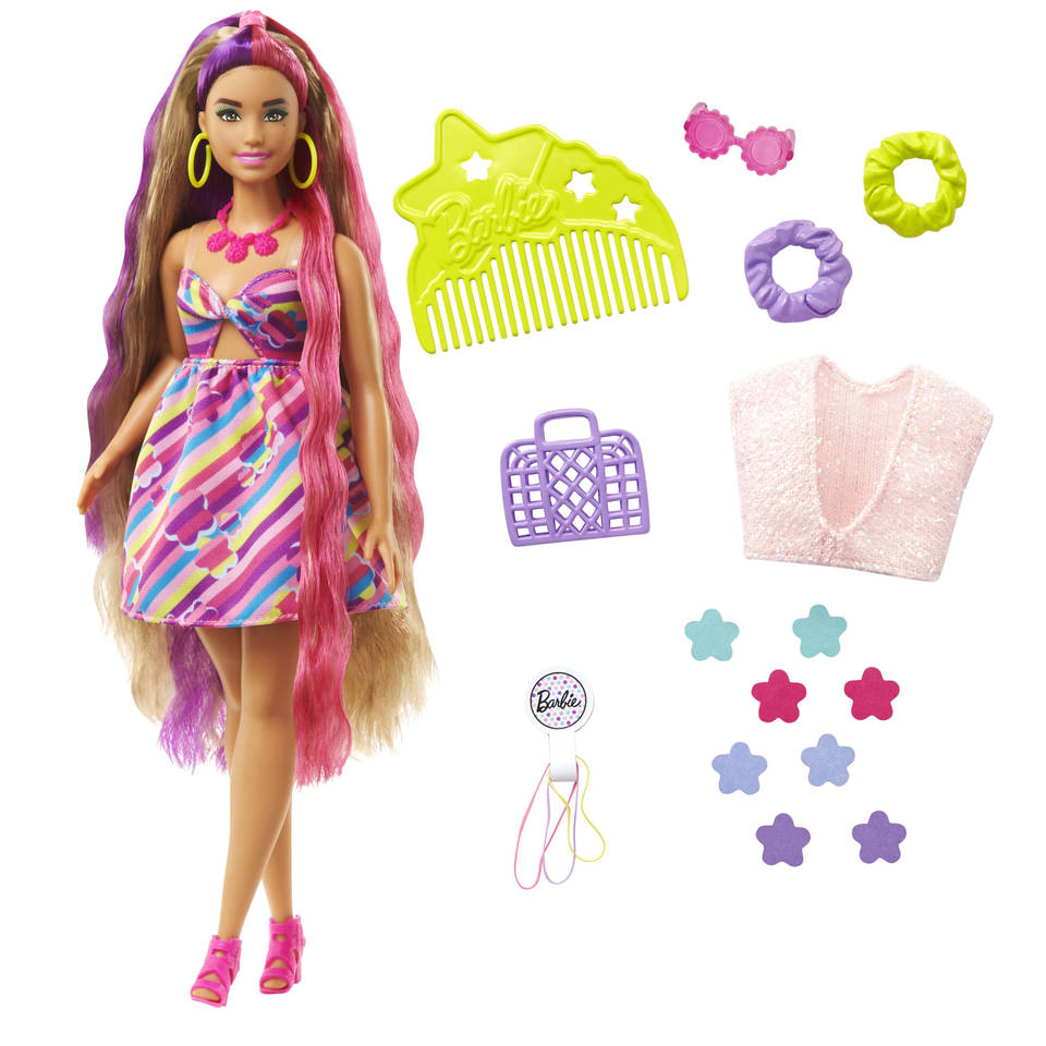 Barbie Totally Hair pop bloemetjes