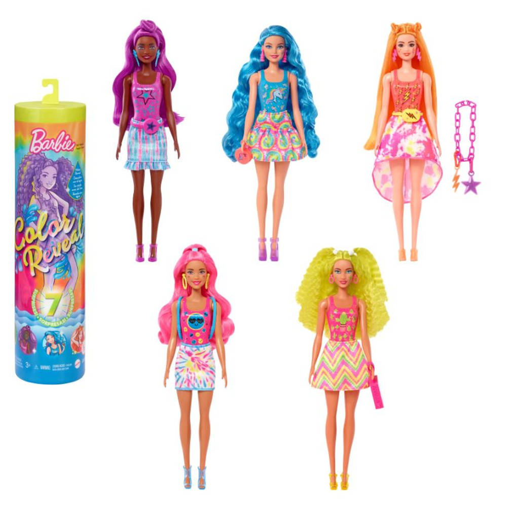 Barbie Color Reveal Neon Tie-Dye pop