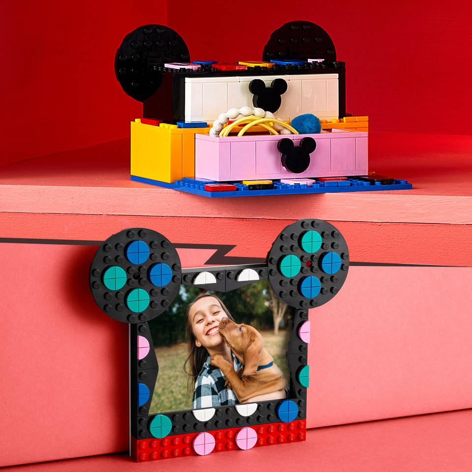 eeuw Goot Empirisch LEGO DOTS Mickey Mouse & Minnie Mouse Terug naar school knutselset 41964