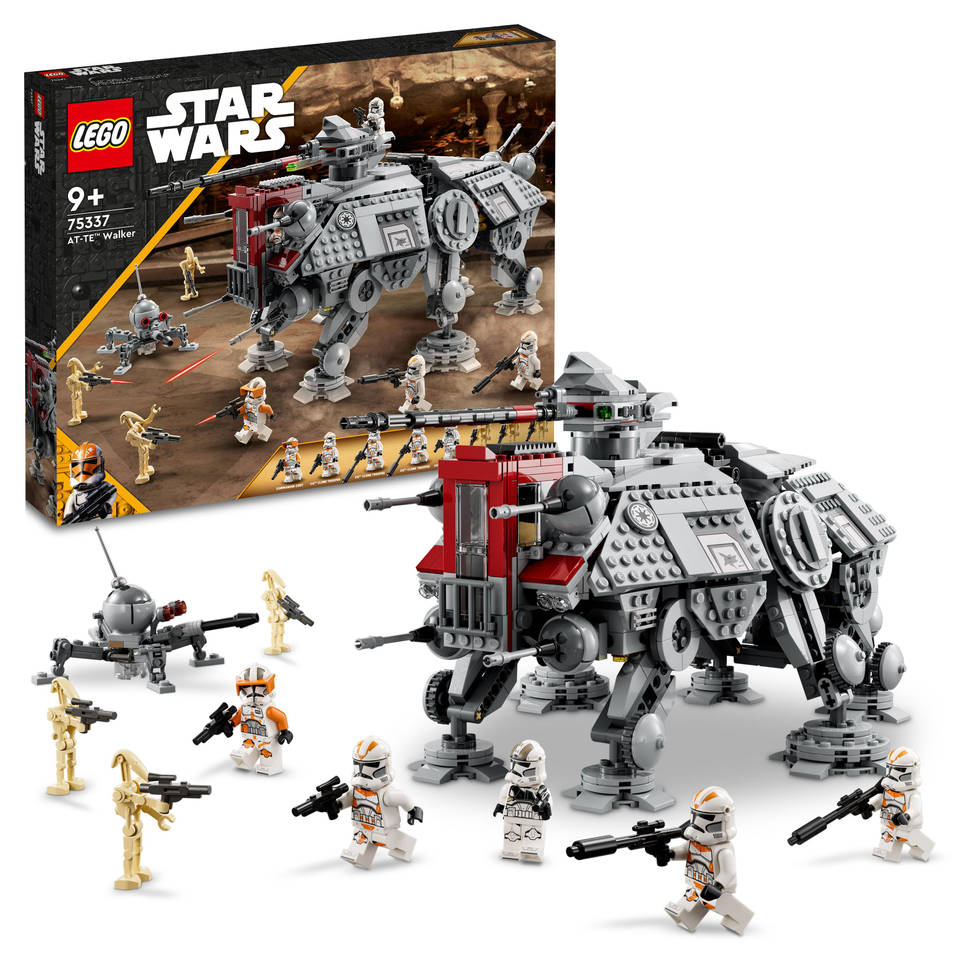 bijlage teer Vergelijking LEGO Star Wars AT-TE Walker 75337