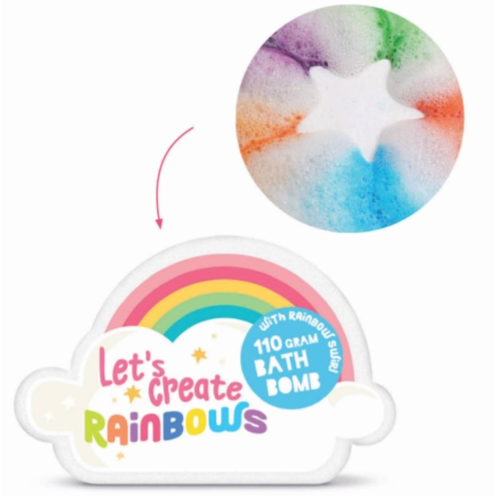 Regenboog badfizzer