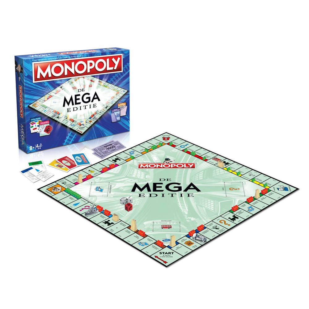 Benodigdheden per ongeluk Stevig Monopoly: De MEGA Editie