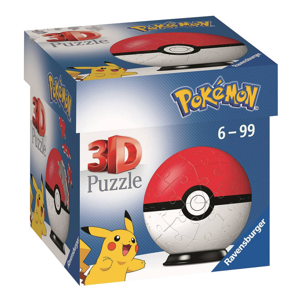 manager Onrechtvaardig Wrok Ravensburger 3D-Puzzel Pokémon Poké Ball - 54 stukjes