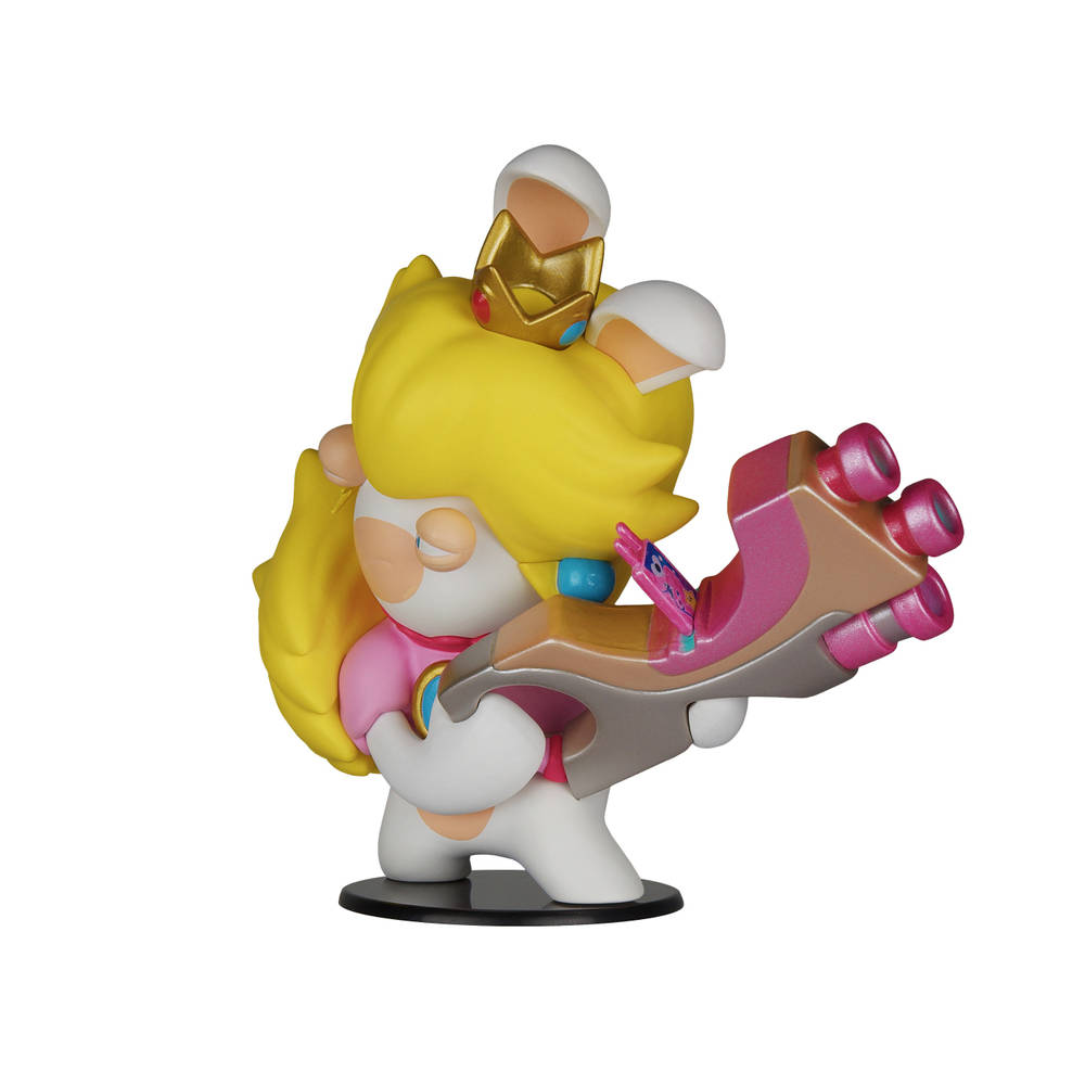 MARIO +RABBIDS KINGDOM BATTLE STATUA PEACH 16,5 cm DA COLLEZIONE