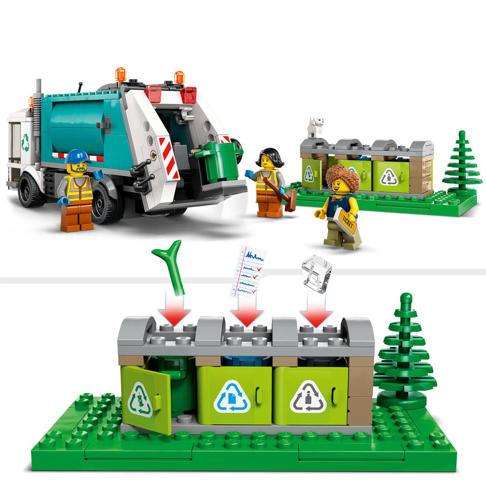 boekje koelkast Er is een trend LEGO CITY Recycle vrachtwagen 60386