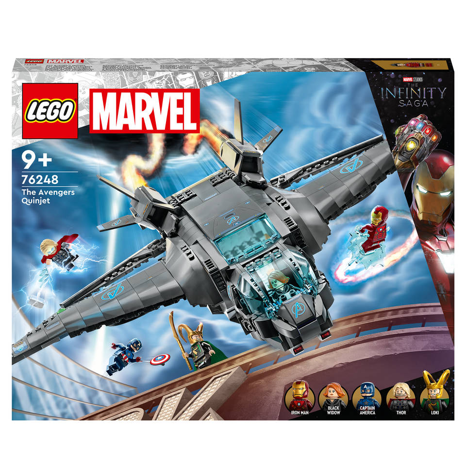 Dekbed gordijn Omleiden LEGO Marvel Avengers Quinjet 76248