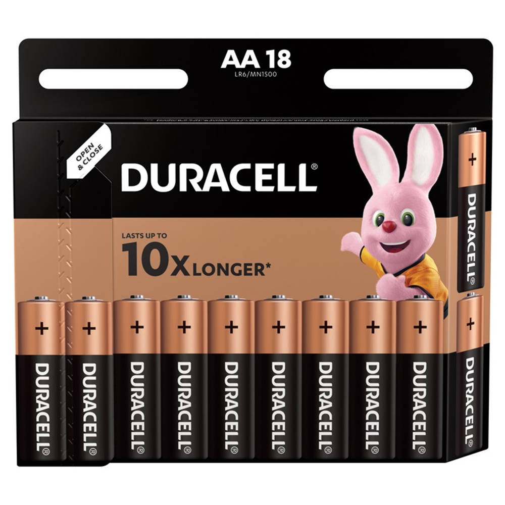 Duracell Alka AA-batterijen set 18-delig