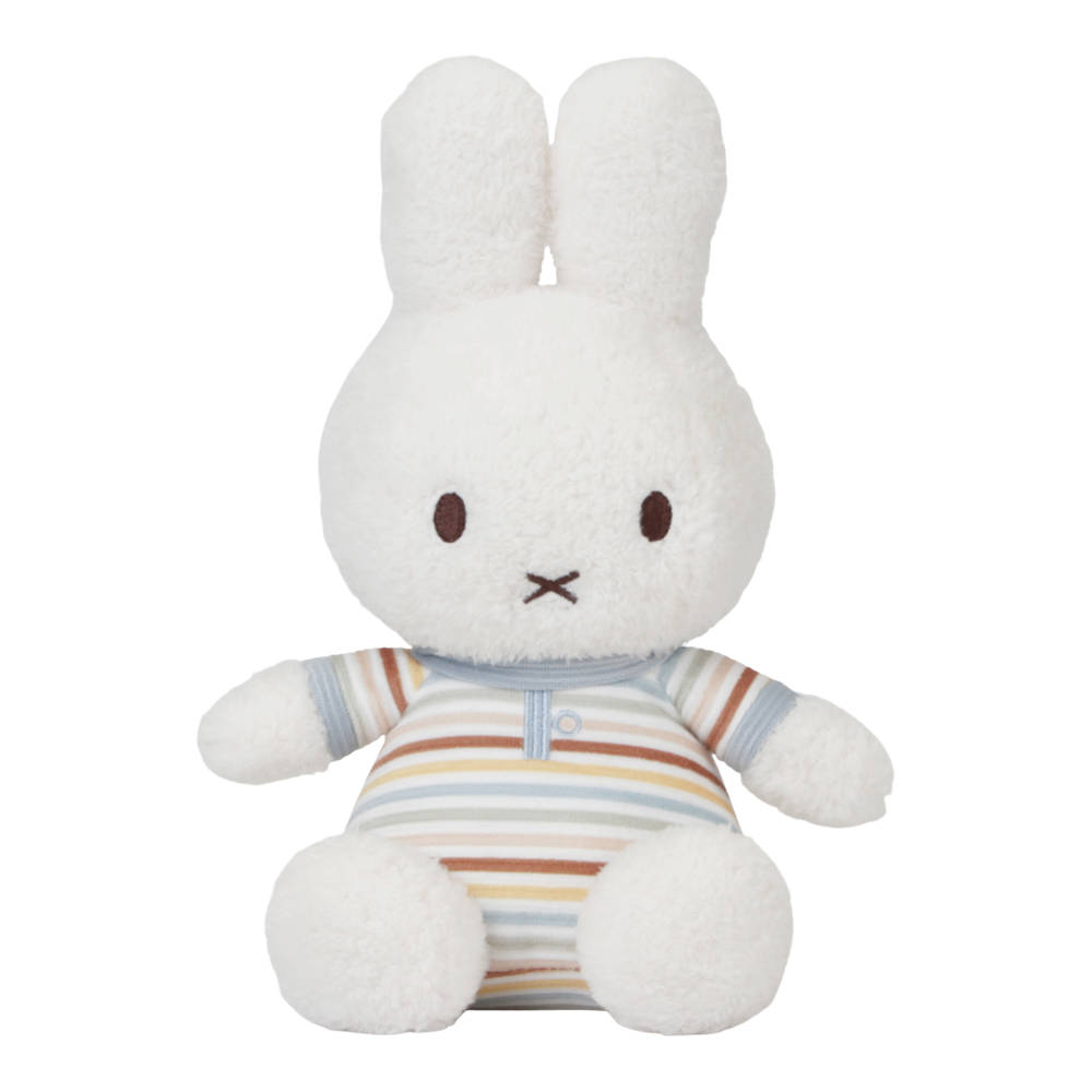 nijntje x Little Dutch Vintage Sunny Stripes knuffel - 25 cm