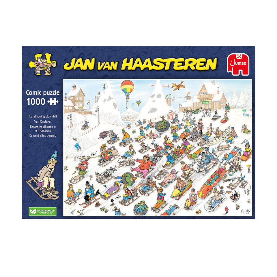 bijstand Extremisten Klant Jumbo Jan van Haasteren puzzel Van onderen! - 1000 stukjes
