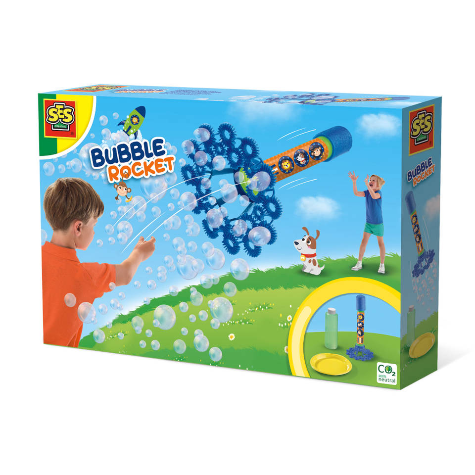 Bubble raket bellenblaas set