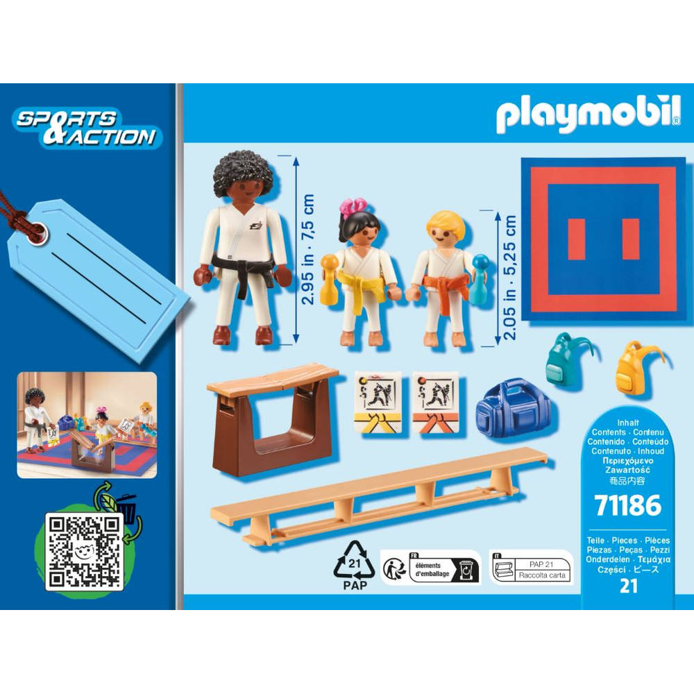 PLAYMOBIL Giftset karate training 71186