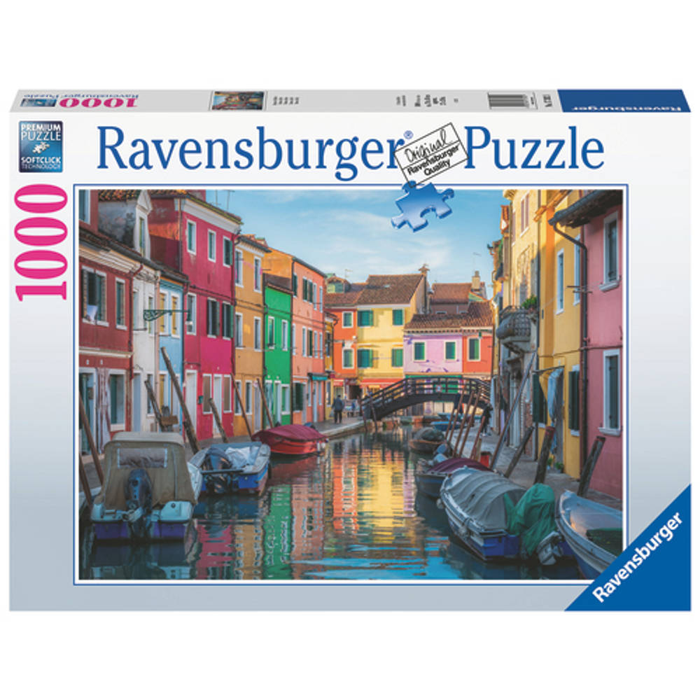 Ravensburger puzzel Burano Italië - 1000 stukjes