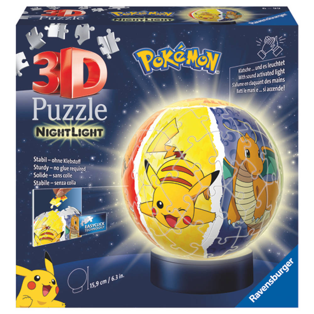 Lunch embargo Ondergeschikt Ravensburger 3D-puzzel Pokémon met licht - 72 stukjes
