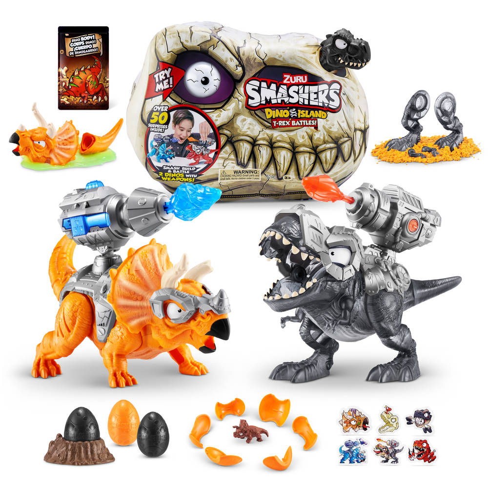 Smashers Dino Island T-Rex dinokop
