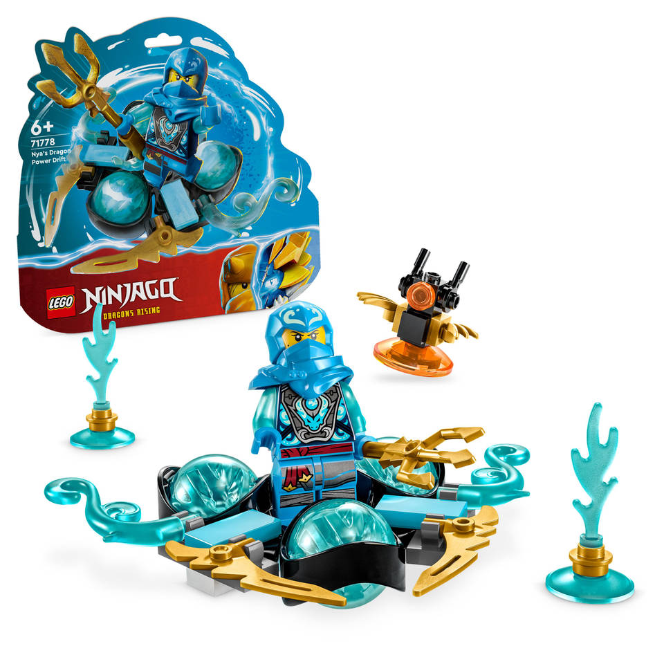 foto van LEGO NINJAGO Nya's Dragon Power Spinjitzu Drift 71778