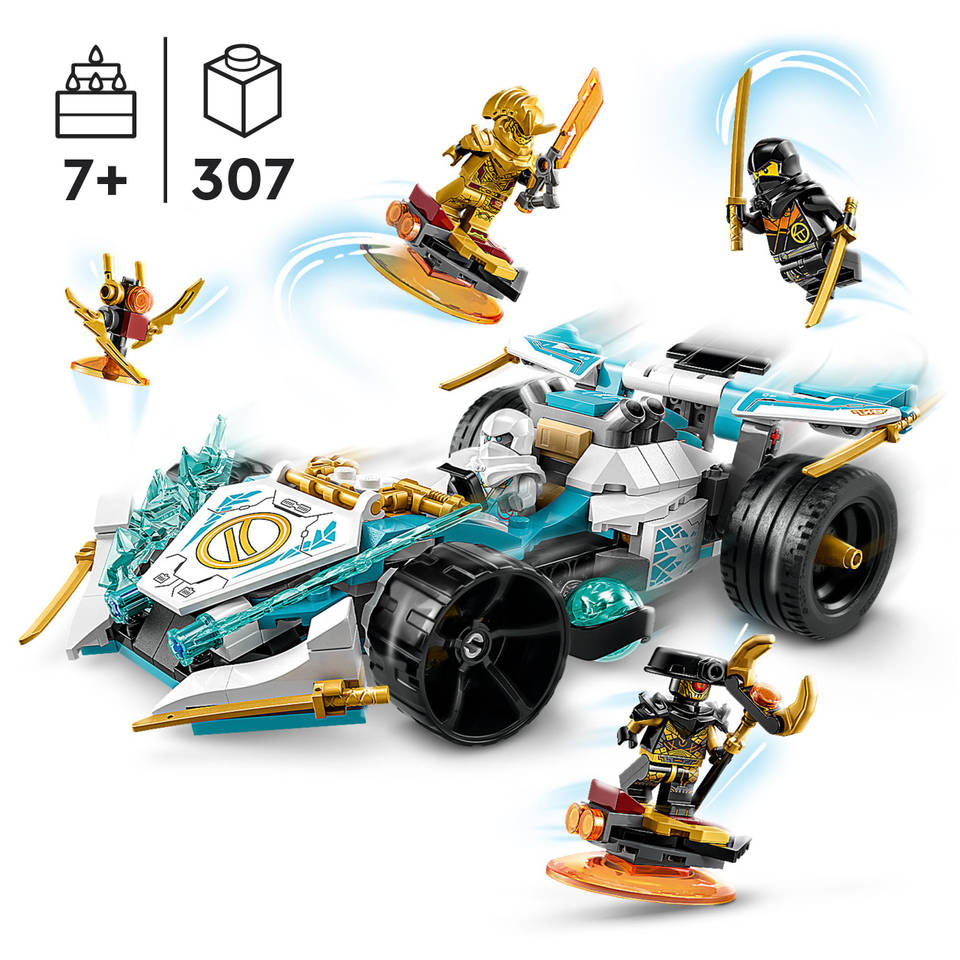 LEGO NINJAGO Zane's Dragon Power Spinjitzu racewagen 71791