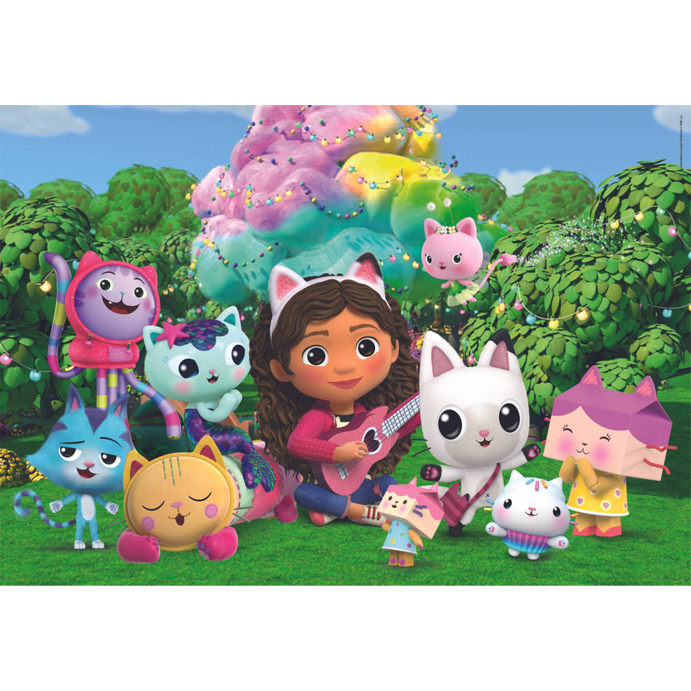 Clementoni Gabby’s Poppenhuis Super Color puzzel park maxi - 24 stukjes