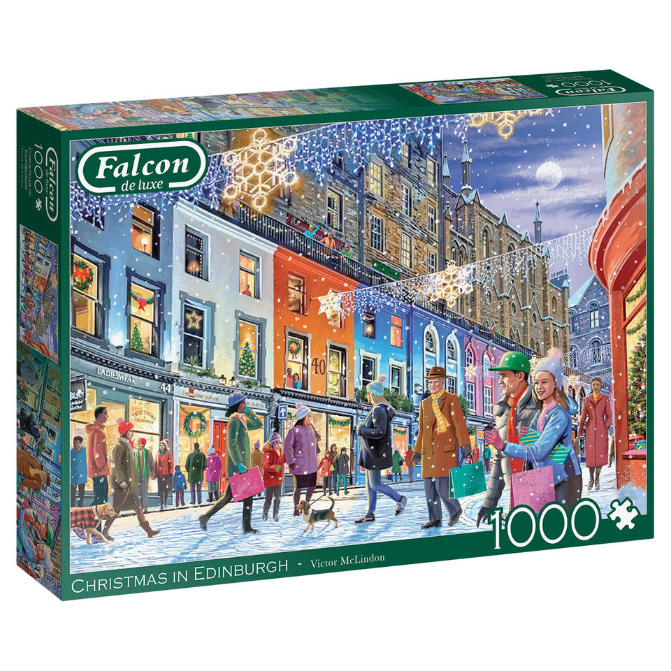 Falcon de luxe puzzel Christmas in Edinburgh - 1000 stukjes