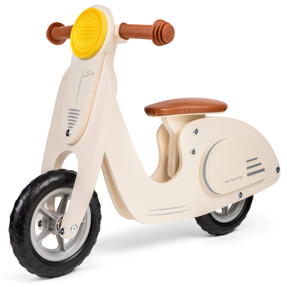 New Classic Toys houten loopscooter - wit