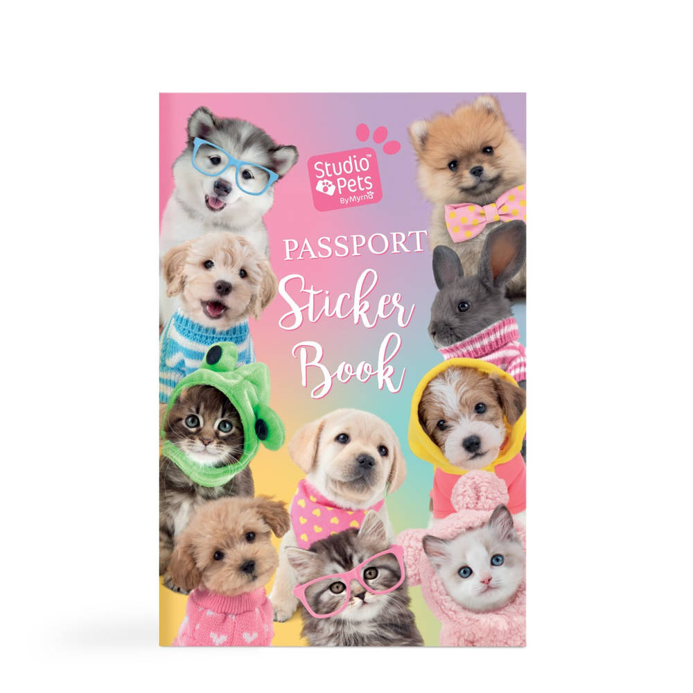 Studio Pets Paspoort stickerboek voor 23 cm knuffels