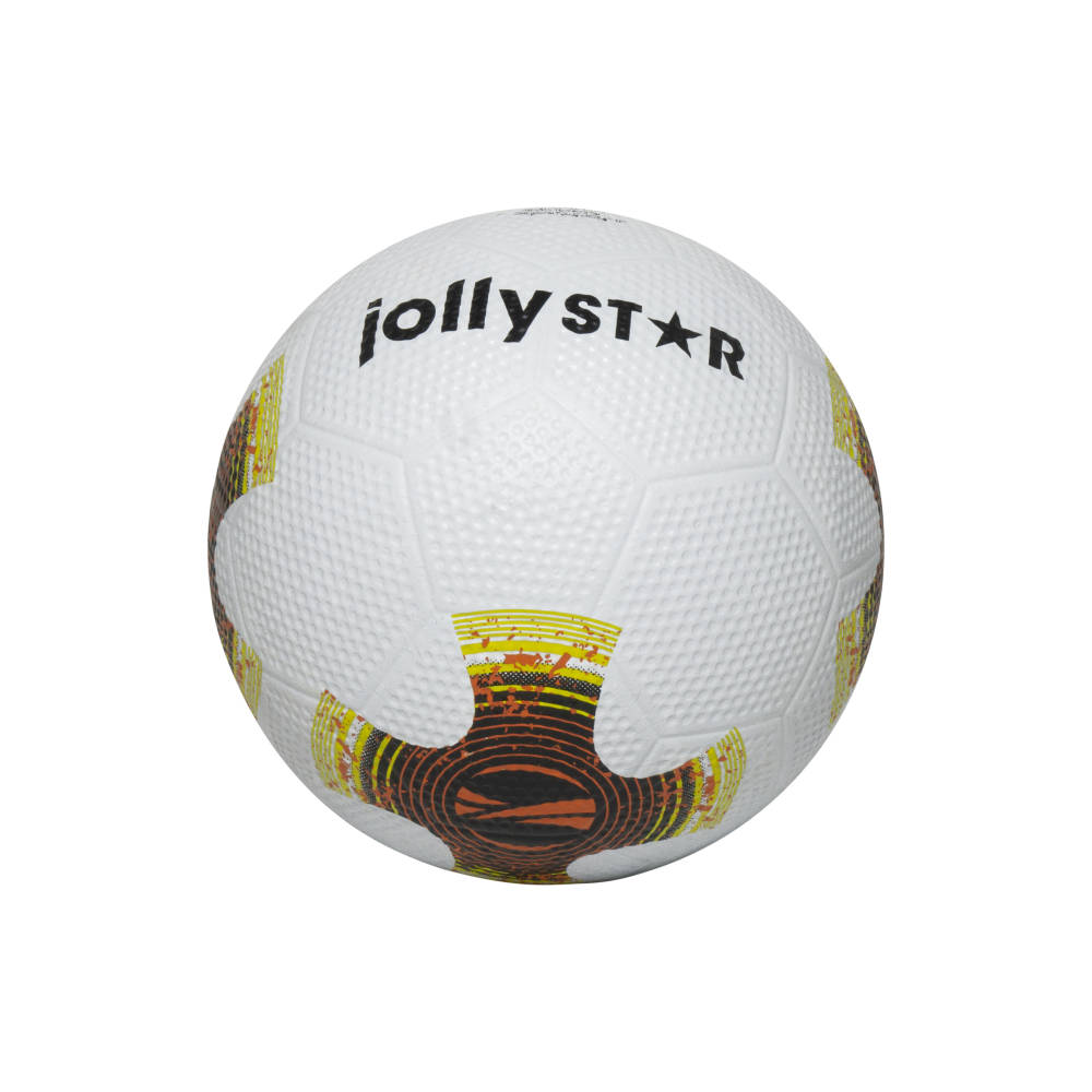 Jollystar straatvoetbal - geel/blauw