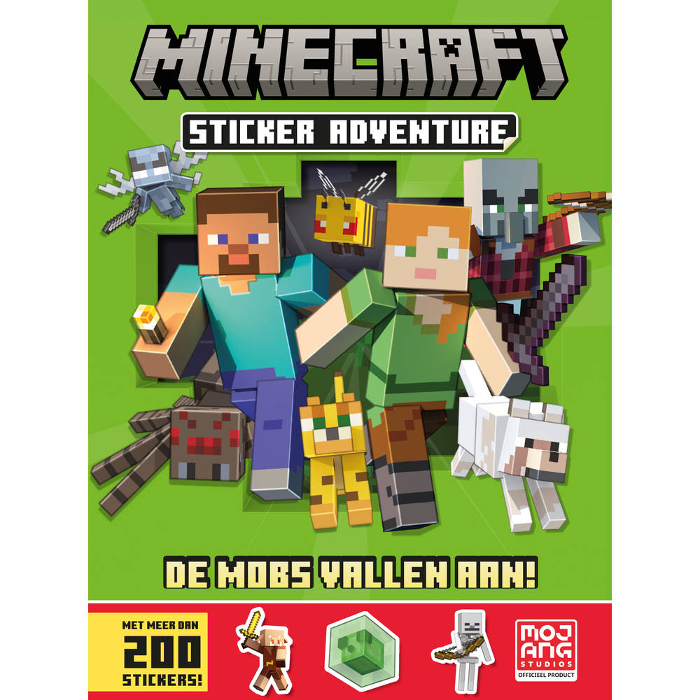 Minecraft stickerboek - de Mobs vallen aan!