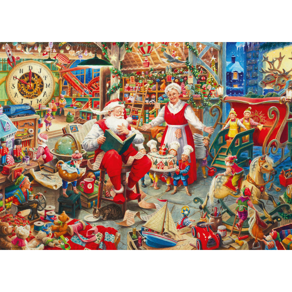 Figurines Villeroy & Boch Santa Atelier Jouets - Bougeoirs Chauffe-plat - Lot De 2 - Noël