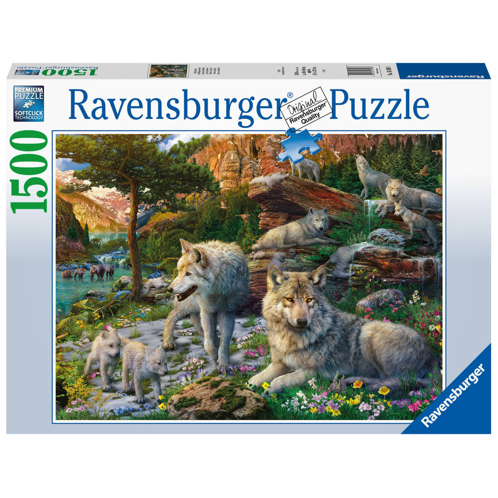 Ravensburger puzzel wolven in de lente - 1500 stukjes