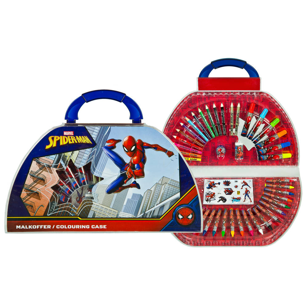 Spider-Man kleurkoffer 51-delig