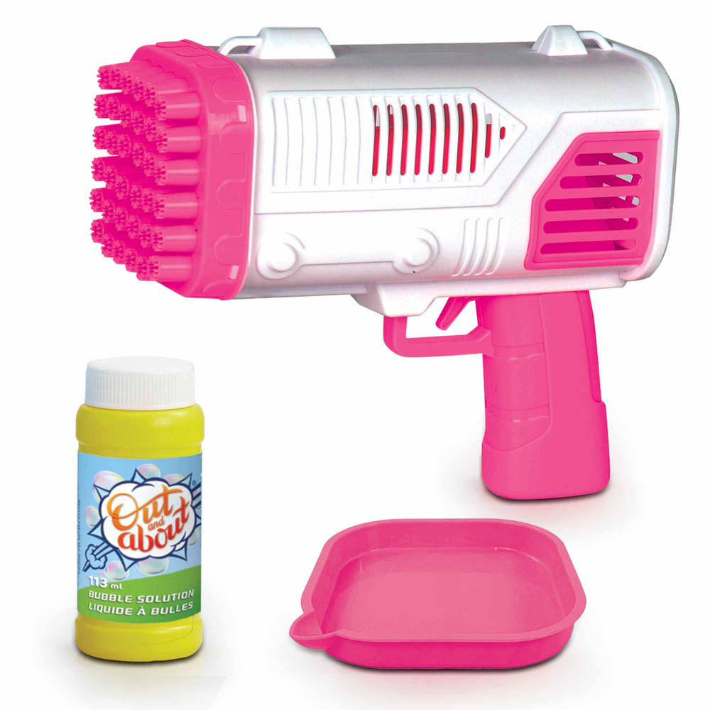 Out and About Xtreme Bubble Blaster bellenblaaspistool - roze