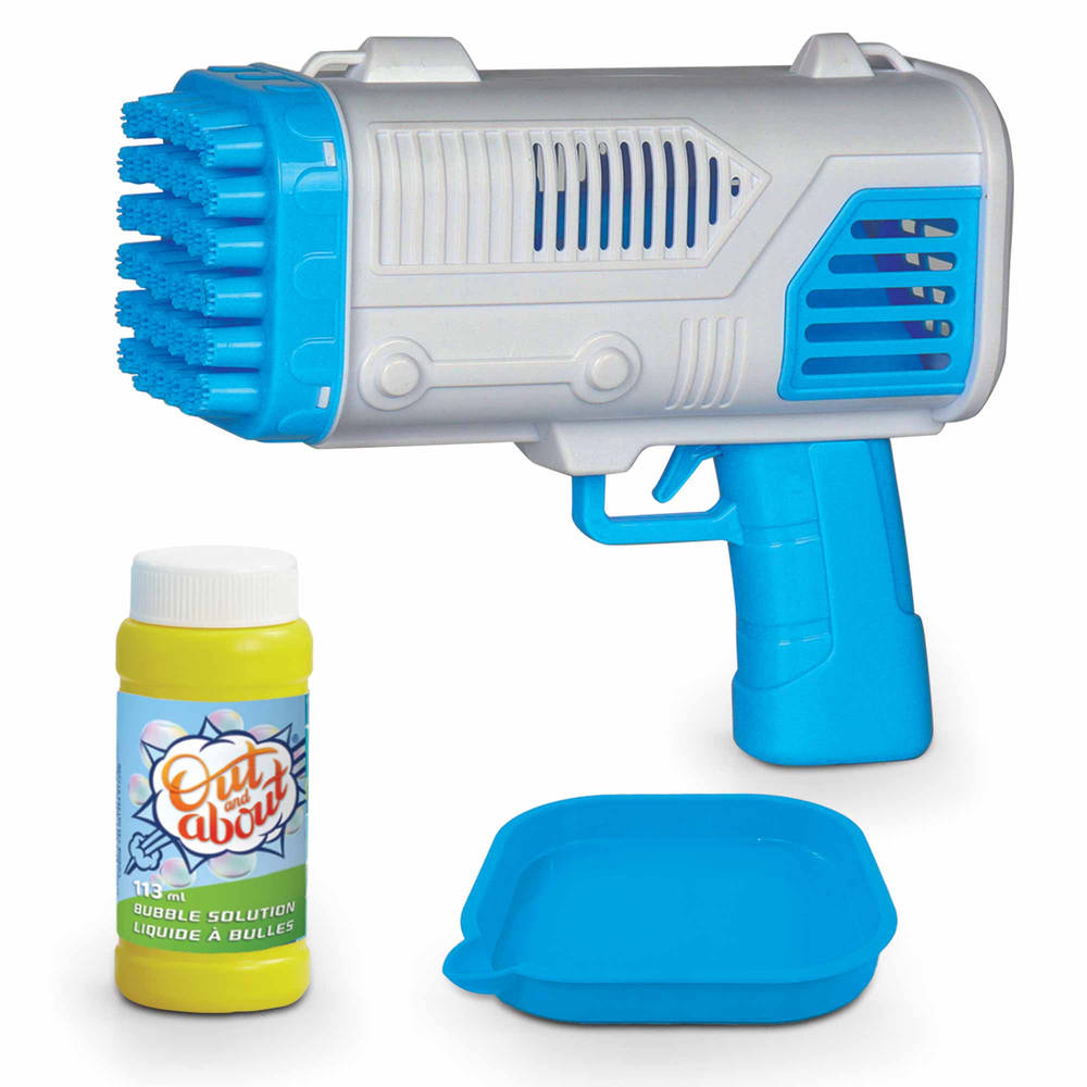 Out and About Xtreme Bubble Blaster bellenblaaspistool - blauw Main Image