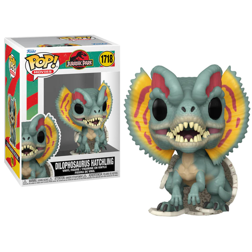 Funko Pop! figuur Jurassic Park dilophosaurus uit dinosaurus ei