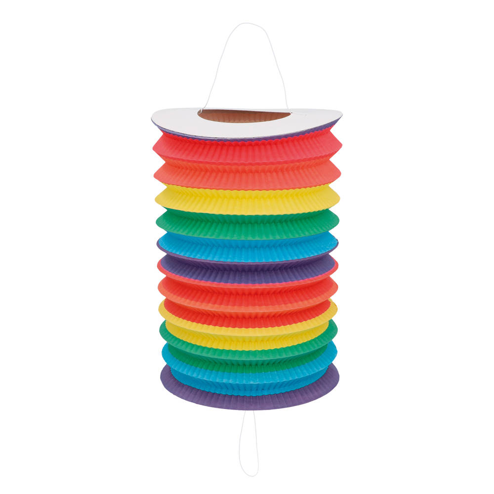 Papieren treklampion regenboog - 16 cm Main Image