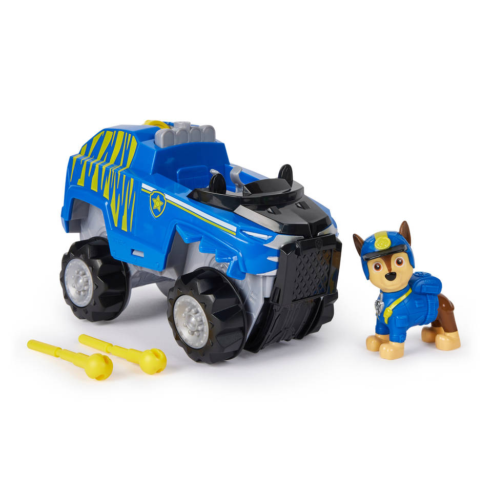 PAW Patrol De Film - 2-in-1 Transformerende Politieauto & Motor Van Chase - Actiefiguur En Speelgoedauto Met Motor Licht En Geluid