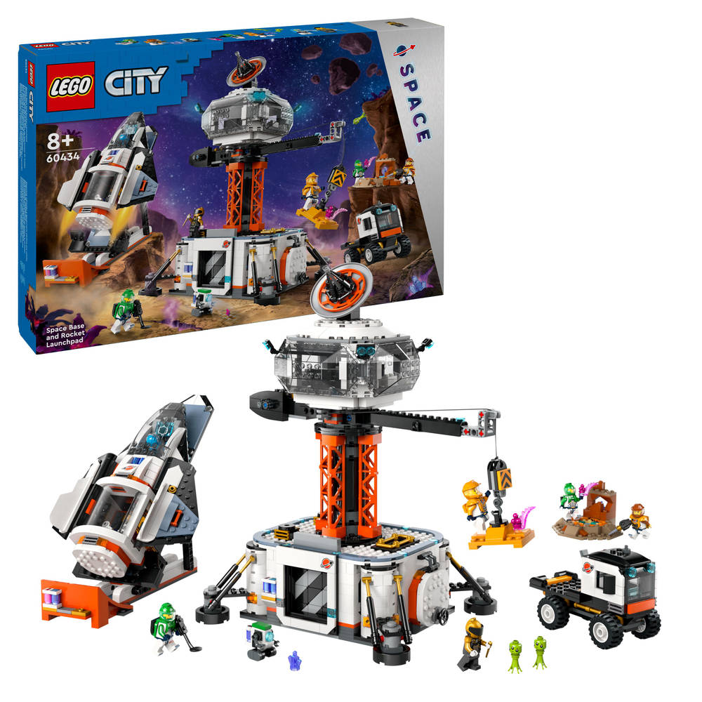 LEGO City ruimtebasis en raketlanceringsplatform 60434