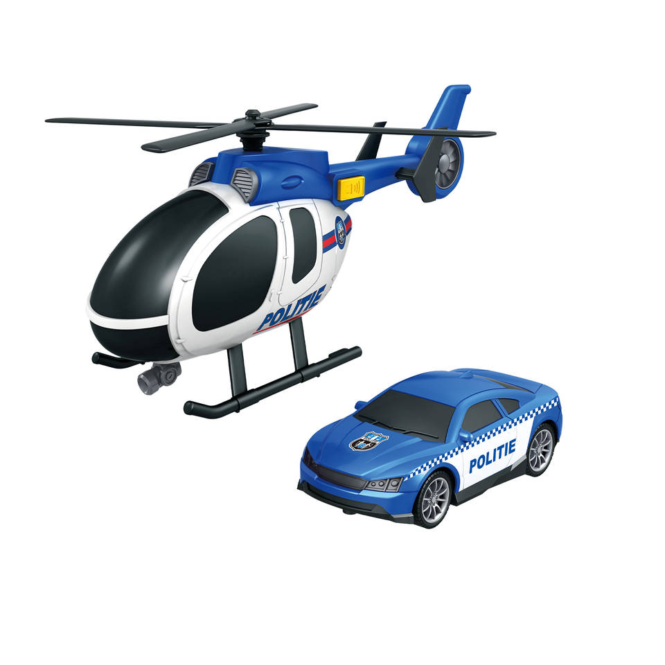 Politieset auto en helikopter Main Image