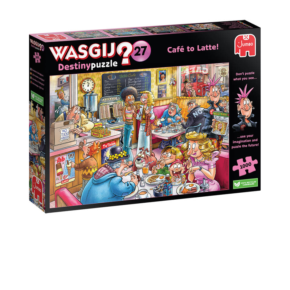Jumbo Wasgij Destiny 27 Café to Latte! Puzzle 1000pcs - Puzzles Canada