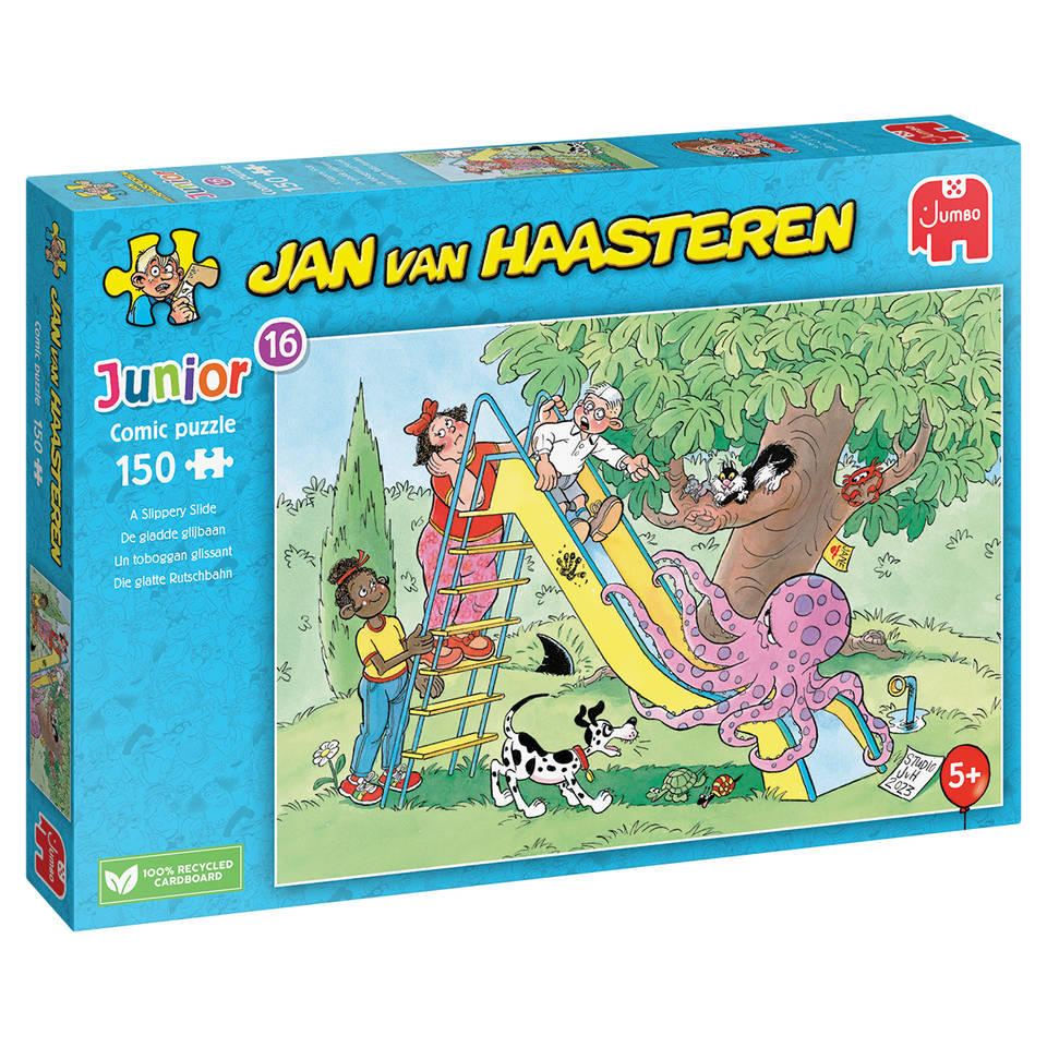 Jumbo Jan van Haasteren Junior puzzel De gladde glijbaan - 150 stukjes