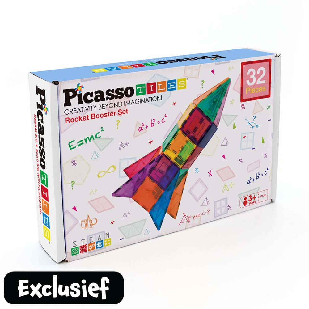 PicassoTiles Rocket Booster magneetset 32-delig