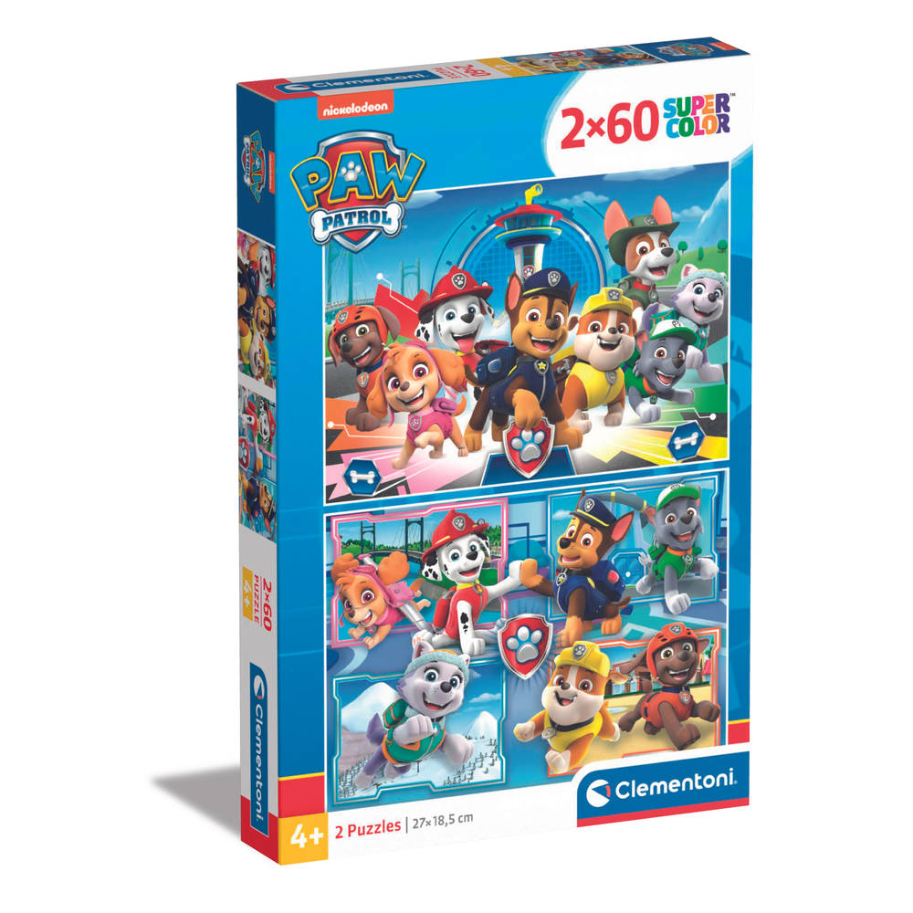 Clementoni PAW Patrol puzzelset - 2 x 60 stukjes
