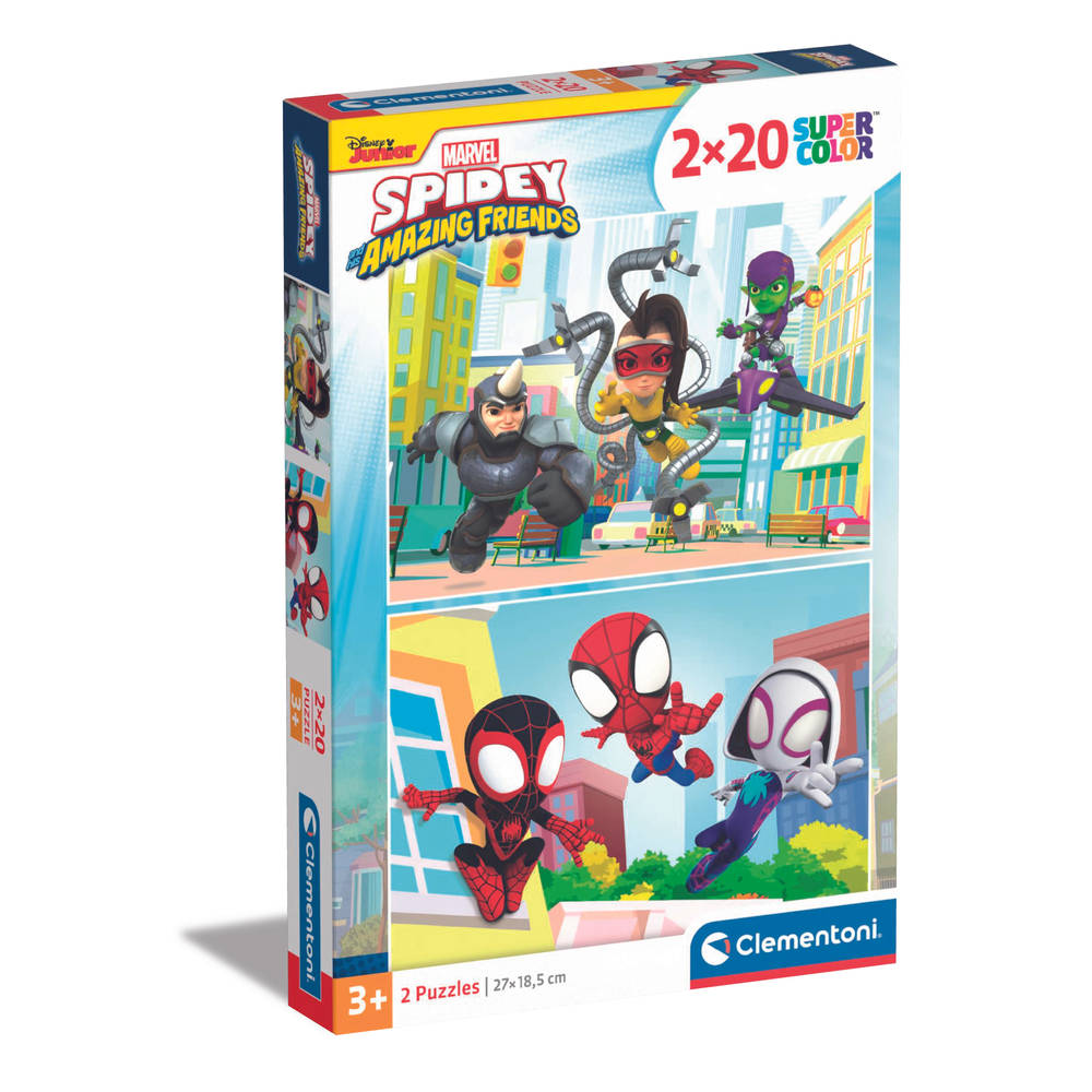 Clementoni Spidey and his Amazing Friends puzzelset - 2 x 20 stukjes
