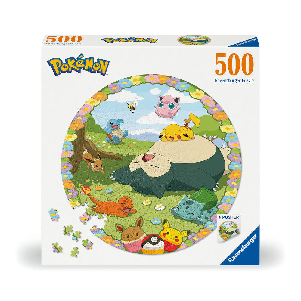 Ravensburger ronde puzzel Pokémon - Ronde - 500 stukjes Main Image
