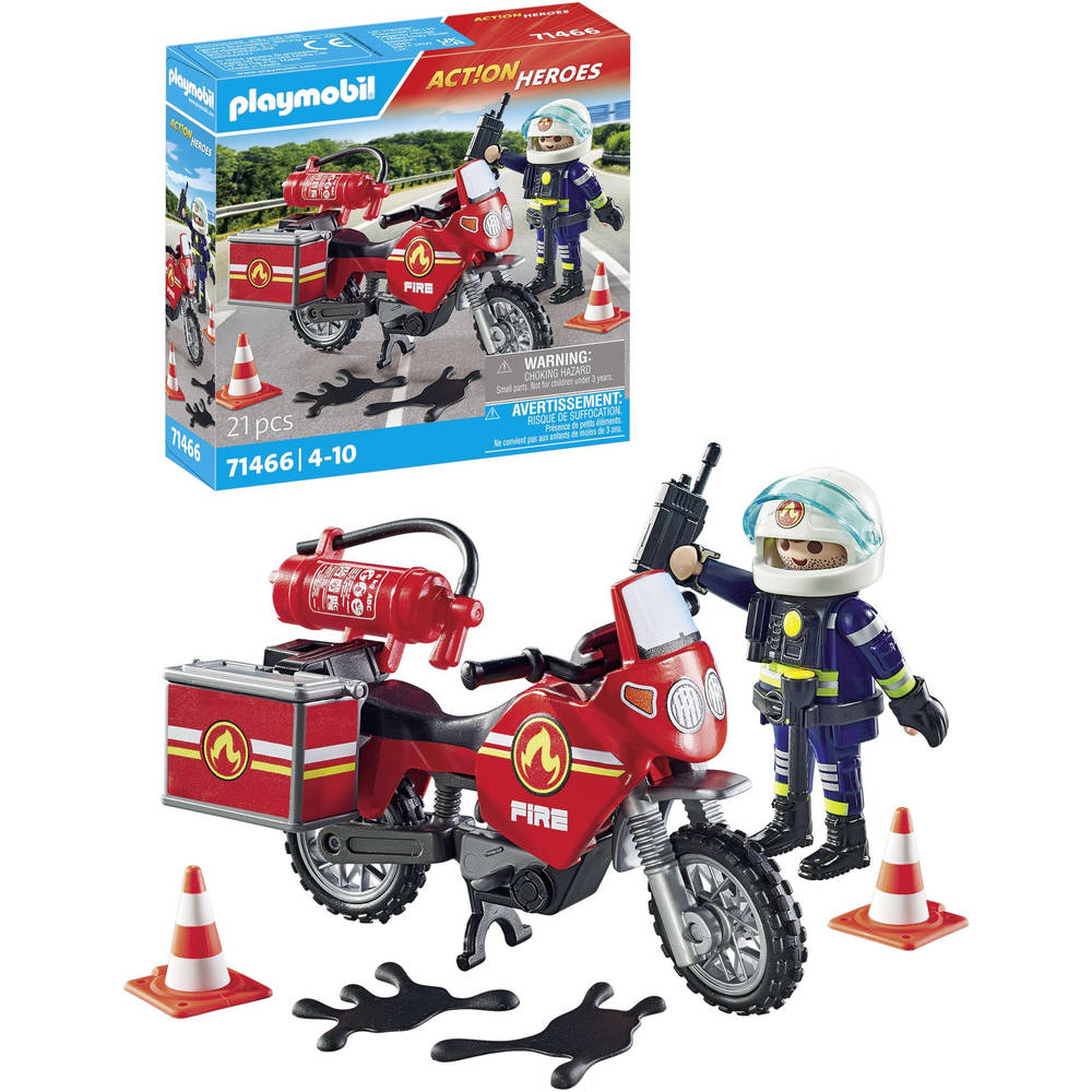 PLAYMOBIL Action Heroes brandweer op de plaats van het ongeval 71466
