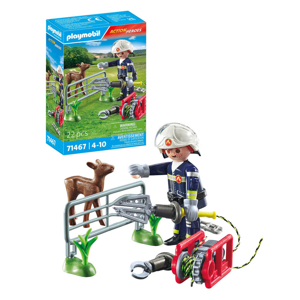 PLAYMOBIL Action Heroes dierenbescherming brandweer 71467 Main Image