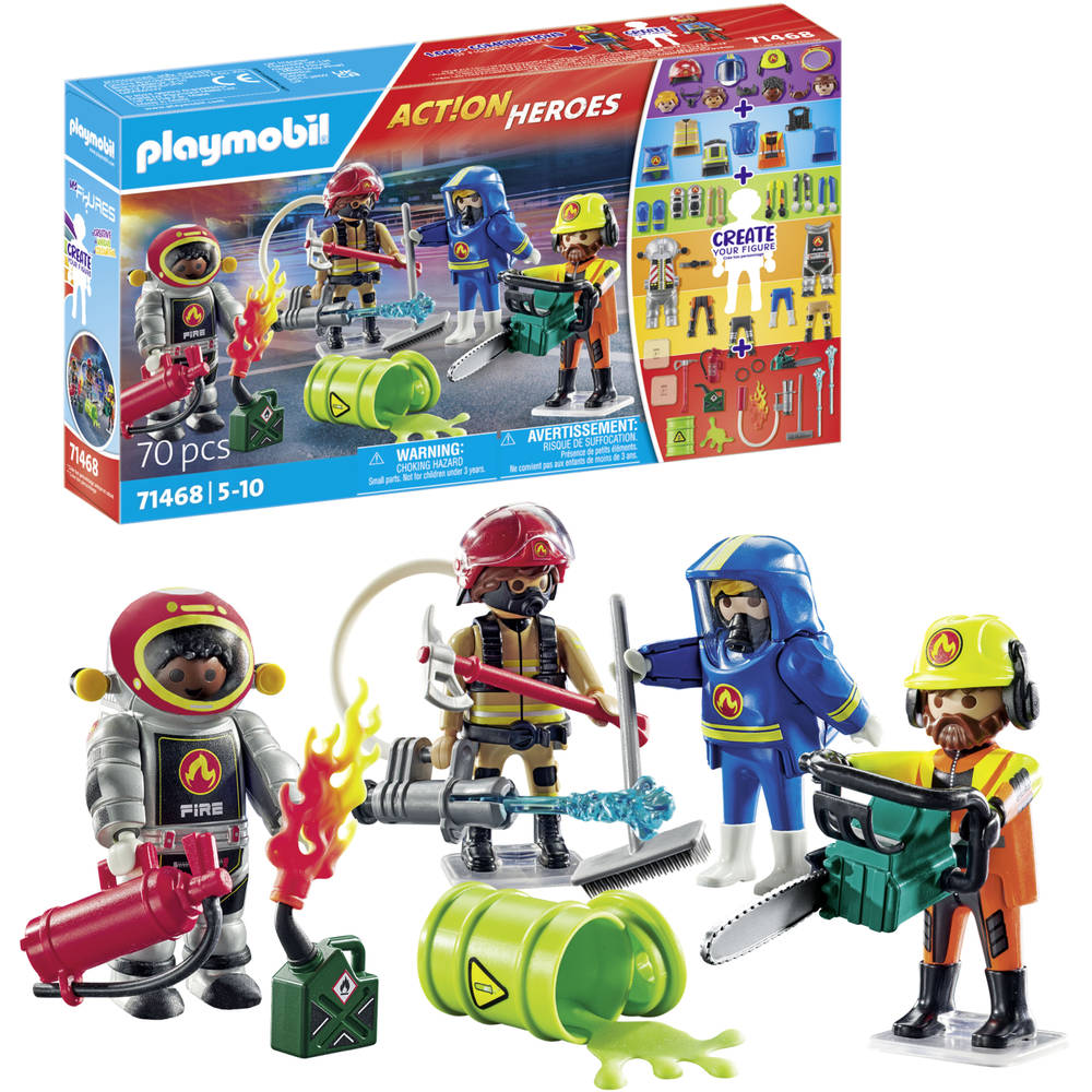 PLAYMOBIL Action Heroes MyFigures brandweer 71468 Main Image