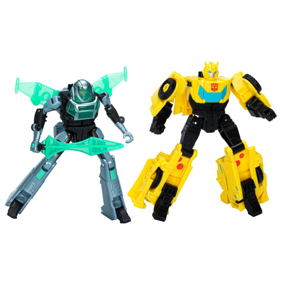 Transformers EarthSpark Cyber Combiner Bumblebee en Mo Malto actiefiguur