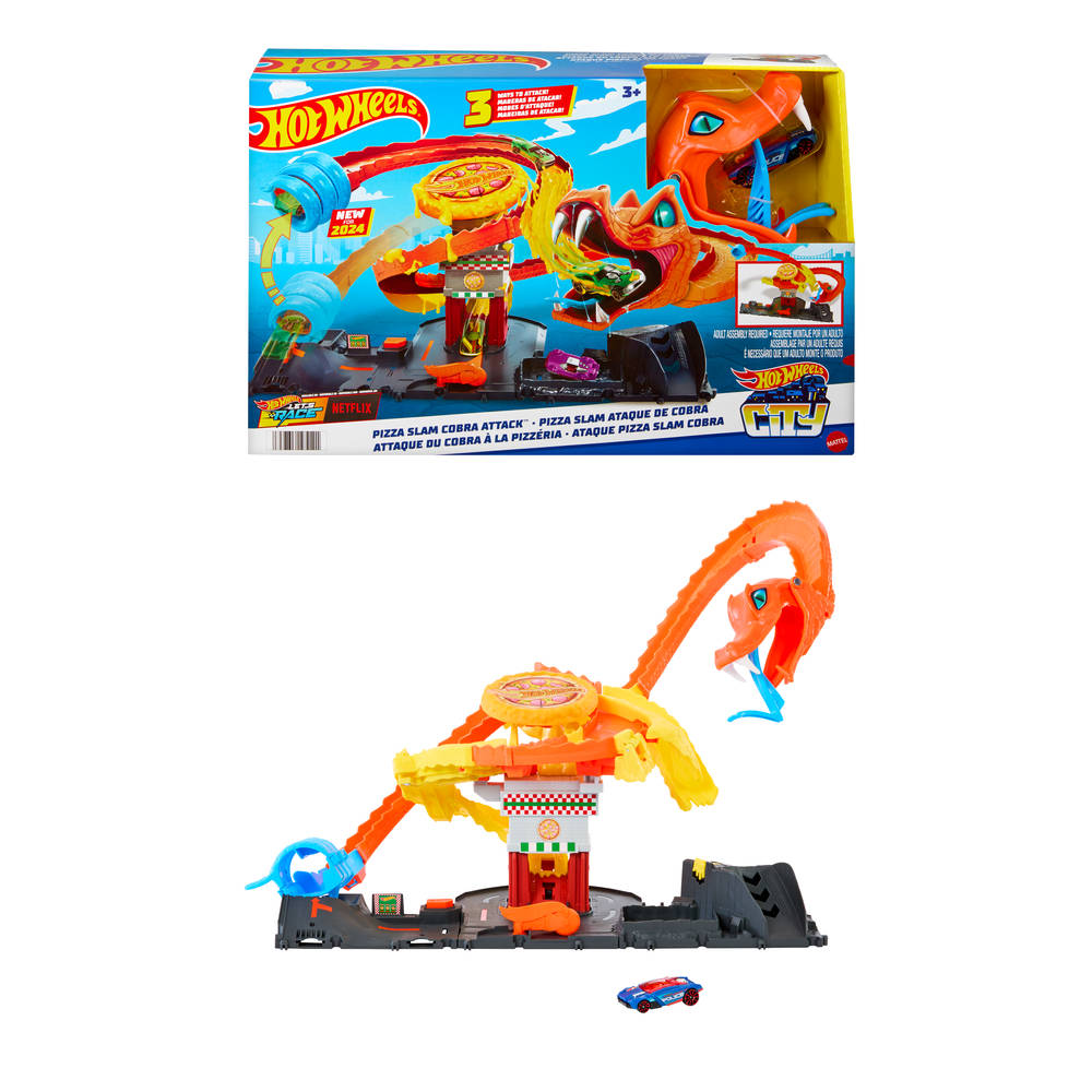 Hot Wheels Pizza Slam Cobra-aanval speelgoedvoertuig Main Image